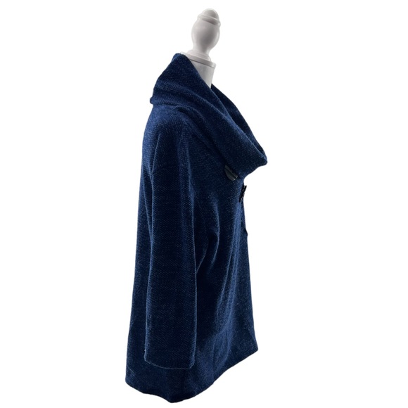 Thomas & Olivia Cowlneck Sweater with Asymmetric Hem - Picture 4 of 9